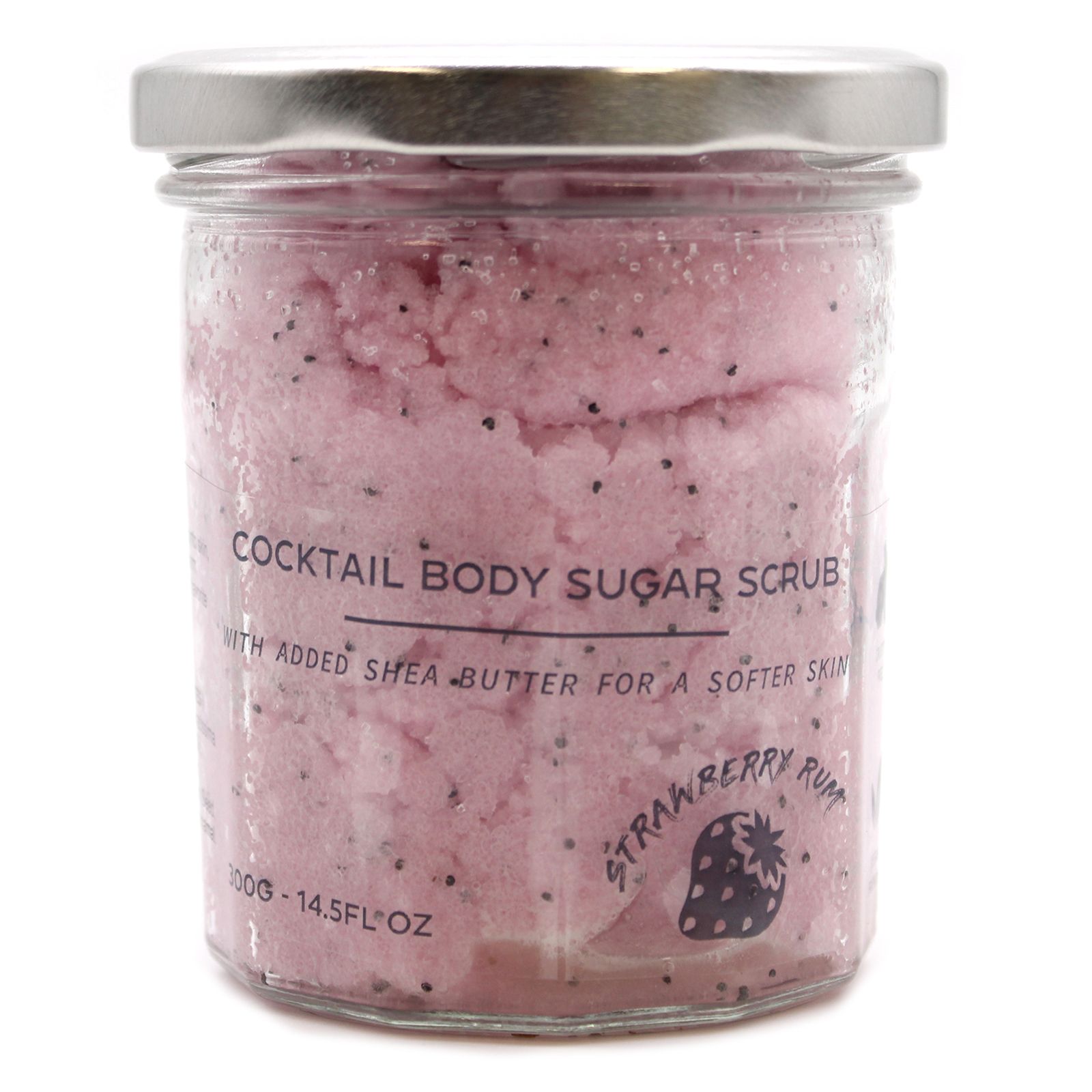 Exfoliante corporal de azúcar perfumado - Ron de fresa 300g - Imagen 3