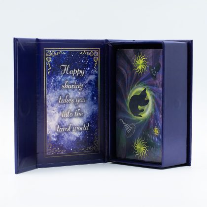 Conjunto de cartas de Tarot con lámina púrpura - Tarot de la Bruja - con folleto