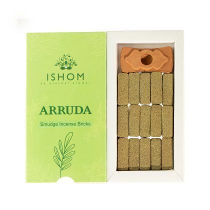 Paquete de 15 Bloques Naturales de Incienso Smudge y Quemador - Arruda